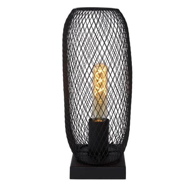 Lucide MESH - Lampe de table - 1xE27 - Noir - détail 1